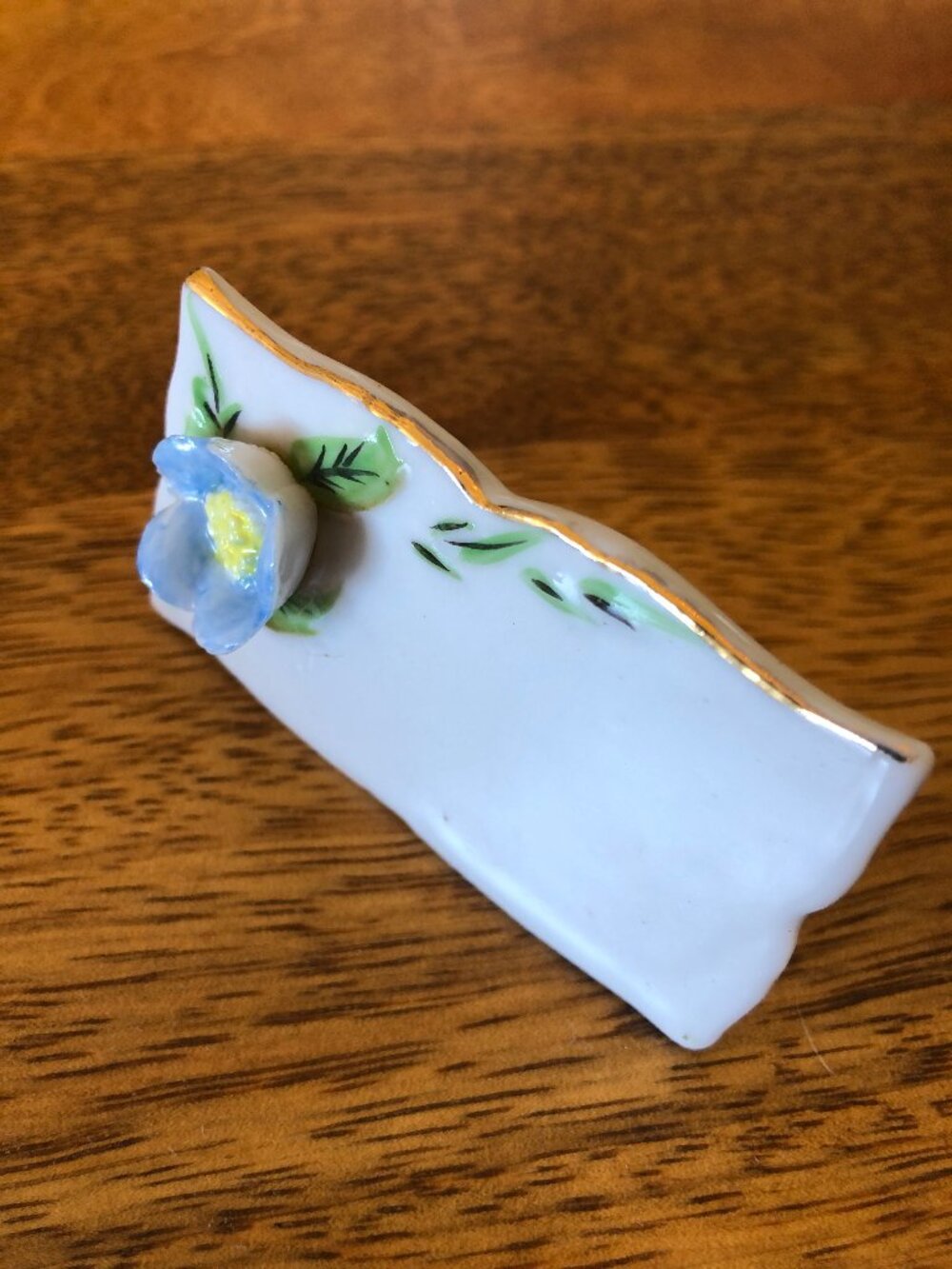 Vintage Shafford Floral 3D Porcelain Reusable Place Card Holders & Menu Board - Picture 12 of 15